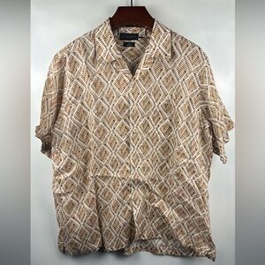 Paul Fredrick Finest Pure Linen Classic Fit Men's Button‎ Shirt Size XL